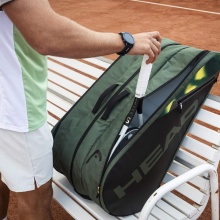 Head Tennis Racketbag Tour Racquet Bag XL (Racket bag, 3 main compartments) 2024 thyme green 12-pack